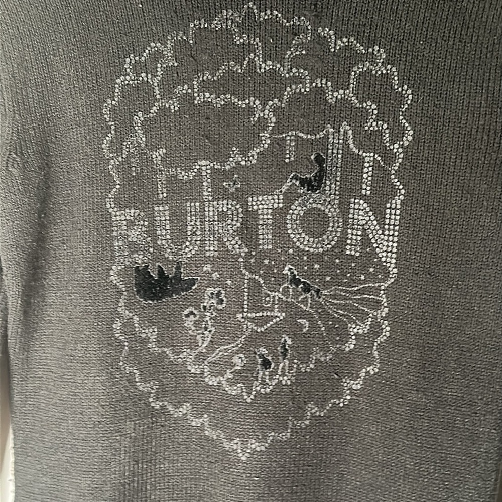 Burton black sweater hoodie